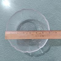 Vintage Arcoroc Fleur 7" Round Bowl, Fleur Punch Bowl Stand