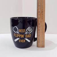 Vintage Best Flippin Dad Ever Oversized Coffee Tea Mug, Barbeque Fathers Day Gift