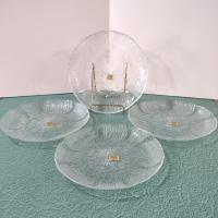 Vintage NEW Arcoroc Fleur 7 1/2 Inch Luncheon Salad Plates, Set of 4