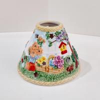 Vintage Avon Spring Floral Flowers Ceramic Candle Topper Mini Shade