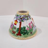 Vintage Avon Spring Floral Flowers Ceramic Candle Topper Mini Shade