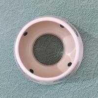 Vintage Home Interiors Heart Flag Ceramic Candle Shade Jar Topper, Americana Patriotic Decor