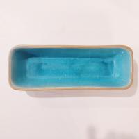 Vintage Pigeon Forge Pottery Ceramic Serving Dish, Blue and Tan Ceramic Planter