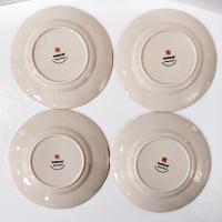 Vintage Franciscan Desert Rose Salad Dessert Plates, Set of Four
