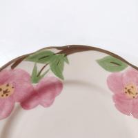 Vintage Franciscan Desert Rose Salad Dessert Plates, Set of Four
