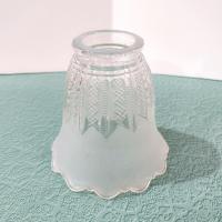 Vintage Art Deco Style Frosted Glass Lamp Shade, Replacement Pendant Lamp Shade