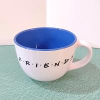Vintage Friends TV Show Oversized Ceramic Coffee Mug, 24 Ounce XL Soup Mug