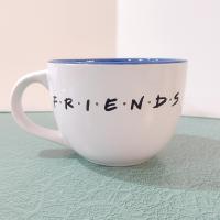 Vintage Friends TV Show Oversized Ceramic Coffee Mug, 24 Ounce XL Soup Mug