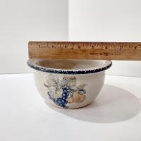 Vintage Home and Garden Party LTD Fruit Ceramic Cereal Soup Bowls, Set of 3, All Purpose Bowls, Planter Pots