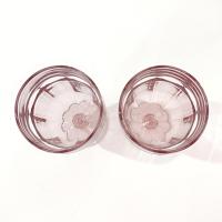 Vintage Pink Libbey Gibraltar Iced Tea Glasses, Set of 2, Duratuff Heavy Glassware