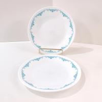  Vintage Corelle Garden Lace Bread Appetizer Snack Plates, Set of 2