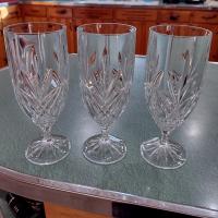 Vintage Godinger Shannon Milano Dublin Crystal Iced Tea Glasses, Set of Three