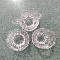 Vintage Gorham Lyric Crystal Creamer, Sugar, and Condiment Bowl Set of Three