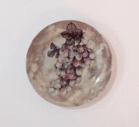Vintage Godinger Salad Dessert Appetizer Grape Cluster Plates, Set of Four