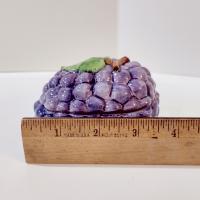 Vintage Ceramic Grape Cluster Covered Jam Pot, Lord and Taylor Grape Lidded Jelly Bowl Dish