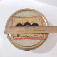 Vintage Thurber and Co Blueberries Tin, Fruit Motif Storage Container