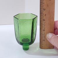 Vintage Green Hexagonal Sconce Pegged Votive Candle Cup