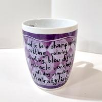 Vintage Hot Hairstylist Coffee Tea Mug, Hair Dresser Gift, History and Heraldry Mug Fine Porcelain