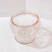 Vintage Hazel Atlas Royal Lace Pink Glass Cookie Biscuit Jar, 1930's Depression Glass Jar