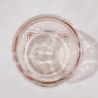 Vintage Hazel Atlas Royal Lace Pink Glass Cookie Biscuit Jar, 1930's Depression Glass Jar