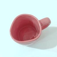 Vintage Pink Hello Beautiful Rae Dunn Ceramic Mug, Large Oversized Mug, Girlfriend Love Gift