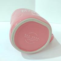 Vintage Pink Hello Beautiful Rae Dunn Ceramic Mug, Large Oversized Mug, Girlfriend Love Gift