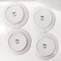 Vintage Better Homes and Gardens Winter Forest Salad Plates, Set of 4, Heritage Collection Luncheon Plates, Deer Cardinal and Holly Berries Plates
