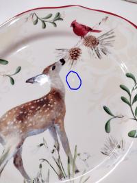 Vintage Better Homes and Gardens Winter Forest Salad Plates, Set of 4, Heritage Collection Luncheon Plates, Deer Cardinal and Holly Berries Plates