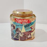 Vintage Hershey Chocolate 1995 Vintage Edition #3 Decorative Tin, Retro Metal Storage Container