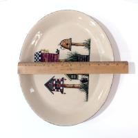 Vintage Home and Garden Party Birdhouse Series Large Oval Ceramic Serving Platter, Bird Lover Servingware