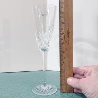 Vintage NEW Princess House Highlights Crystal Champagne Glasses, Set of Two, Cristal D'Arques France Fluted Champagne Glasses