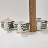 Vintage Royal Colonial Homestead Green Creamer, Covered Sugar Bowl, and Flat Cup, Set of 3, MCM Retro Americana Transferware