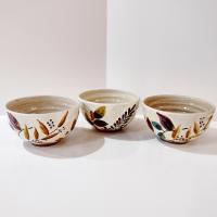 Vintage Home Trends Shadowwood Oversized Soup Cereal Bowl, Fall Leaves Foliage Ceramic Serving Bowl