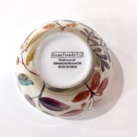 Vintage Home Trends Shadowwood Oversized Soup Cereal Bowl, Fall Leaves Foliage Ceramic Serving Bowl