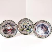 Vintage Bradford Exchange Welcome Home Series Collectible Plates, Set of 3, Hold Fast to Your Family, Cherish Your Family, Rejoice in the Small Things