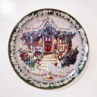 Vintage Bradford Exchange Welcome Home Series Collectible Plates, Set of 3, Hold Fast to Your Family, Cherish Your Family, Rejoice in the Small Things