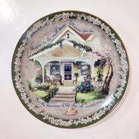 Vintage Bradford Exchange Welcome Home Series Collectible Plates, Set of 3, Hold Fast to Your Family, Cherish Your Family, Rejoice in the Small Things