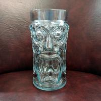 Vintage Hawaiian Clear Glass Tiki Cup Mug