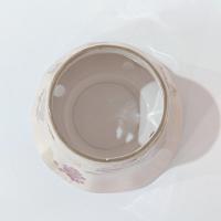 Vintage Home Interiors Purple Lilac and Bumble Bee Ceramic Candle Shade, Hyacinth Floral Candle Topper