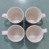 Vintage Churchill Jacobean Ceramic Coffee Tea Mugs, Set of Four, Red and Blue Floral Mugs