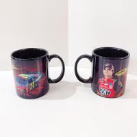 Vintage Jeff Gordon #24 NASCAR Ceramic Mugs, Set of 2