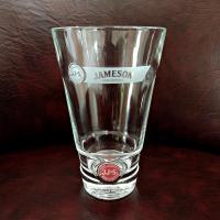 Vintage John Jameson and Son Irish Whiskey Tall Glasses, Set of 4, JJ & S Limited Edition Logo Glasses