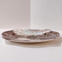 Vintage Johnson Brothers Olde English Countryside Brown Multi Color Serving Platter