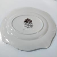 Vintage Johnson Brothers Olde English Countryside Brown Multi Color Serving Platter