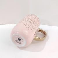 Always Be Kind Pink and Metallic Gold Ceramic Oversized Coffee Tea Mug