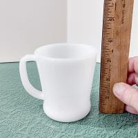 Vintage Anchor Hocking Fire King White Milk Glass Coffee Tea Mug