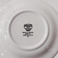 Vintage Edwin Knowles Royal Knowlton Plates, Set of Four, Bread and Butter Appetizer Plates