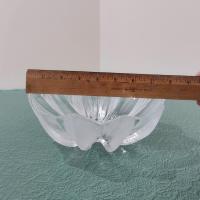 Vintage Kosta Boda Waterlily Float Bowl, Art Glass Flower Shaped Bowl, Mats Jonasson Design, Swedish Glassware