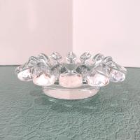 Vintage Kosta Boda Goran Warrf Krinolin Pillar Candle Holder or Ashtray, Swedish Scandinavian Art Glass