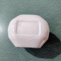 Vintage Square Art Deco White Glass Globe Light Cover, Sconce Shade, MCM Bathroom or Porch Light Shade